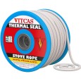 Woodburner Stove Rope Seal - Heat Resistant Fire Rope - 6mm to 25mm (Price per 1 Metre) width=
