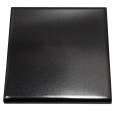 Basalt Ebony Black Hearth Tiles (RE 1 Curved Edge) width=