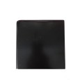 Basalt Ebony Black Hearth Tiles (REX- 2 Curved Edges) width=