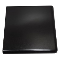 Basalt Ebony Black Hearth Tiles (REX 2 Curved Edges)