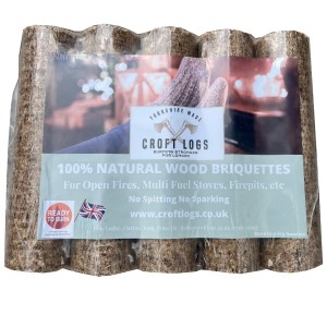 Wood Briquette Heat Logs (3 x Pack of 5 Briquettes)