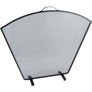 24.5'' Flat Fan Fire Screen - The Noble Collection - Black
