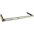 Plain Base Extendable Fireplace Fender 48'' to 60'' - Brass