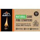 BURNACE Natural Cube Fire Lighters / Fire Starters - BBQ'S & Fires 160 Pack