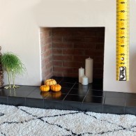 Made to Measure Tiled Fireplace Hearth - Custom Slate, Quarry & Porcelain Tiled